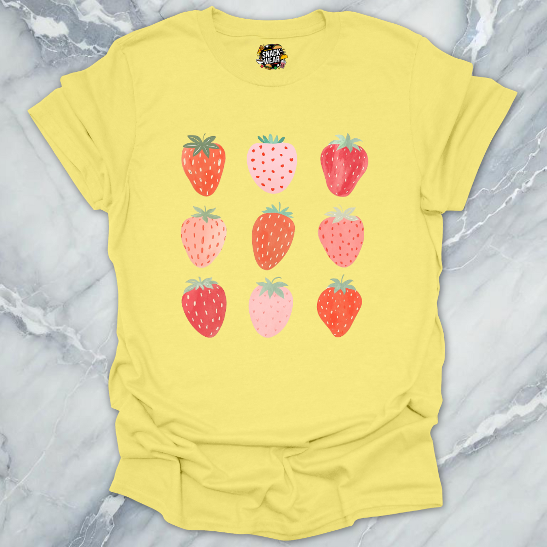 Berry Grid โ Cute Summer Strawberry T-Shirt