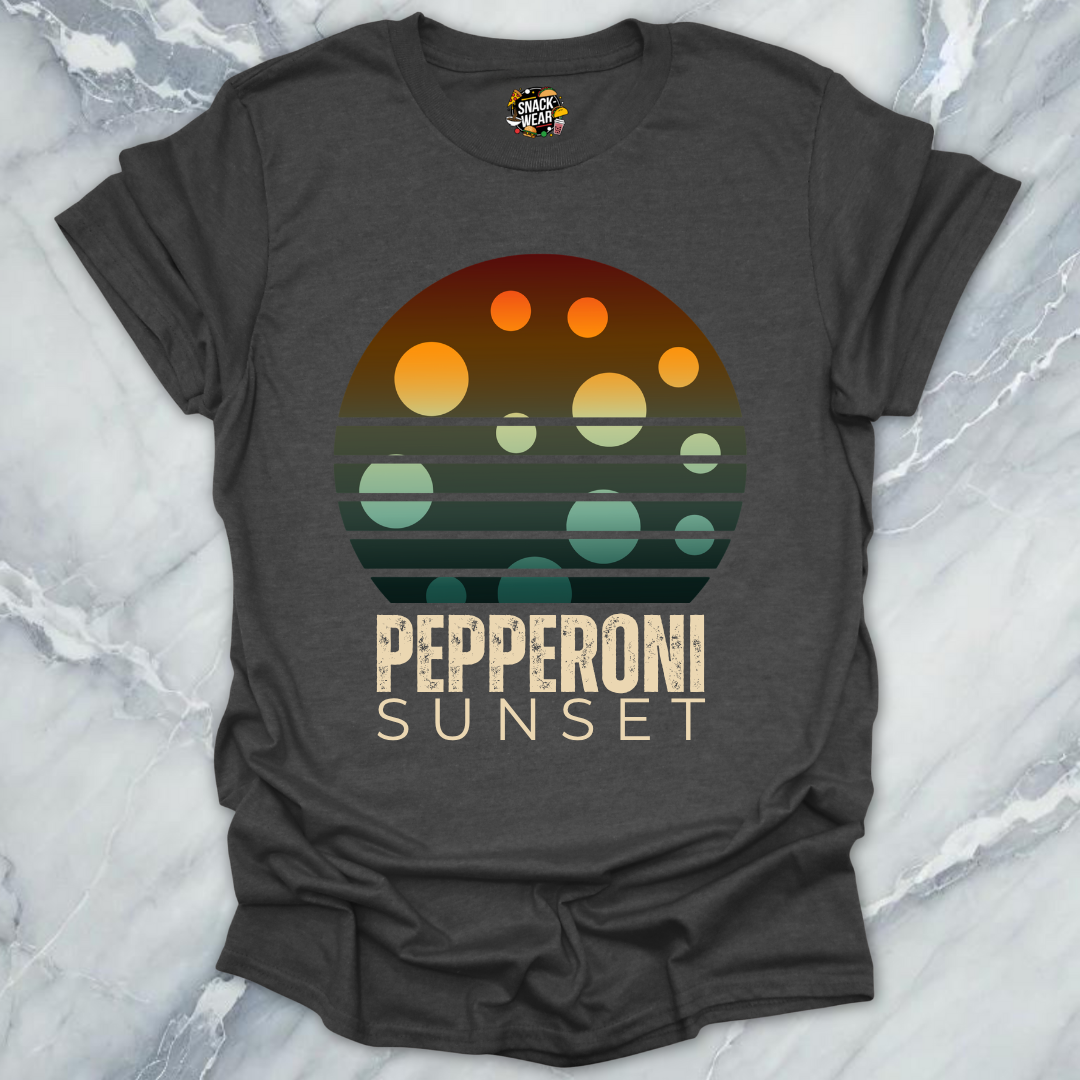 Pepperoni Sunset Pizza T-Shirt