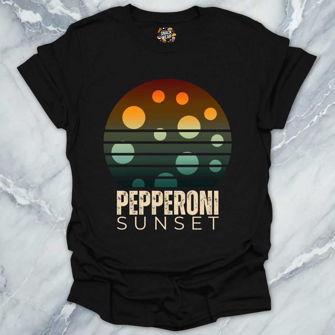 Pepperoni Sunset Pizza T-Shirt