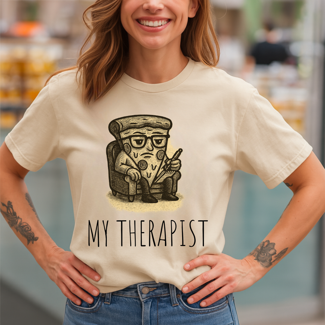 Vintage Therapist Pizza T-Shirt