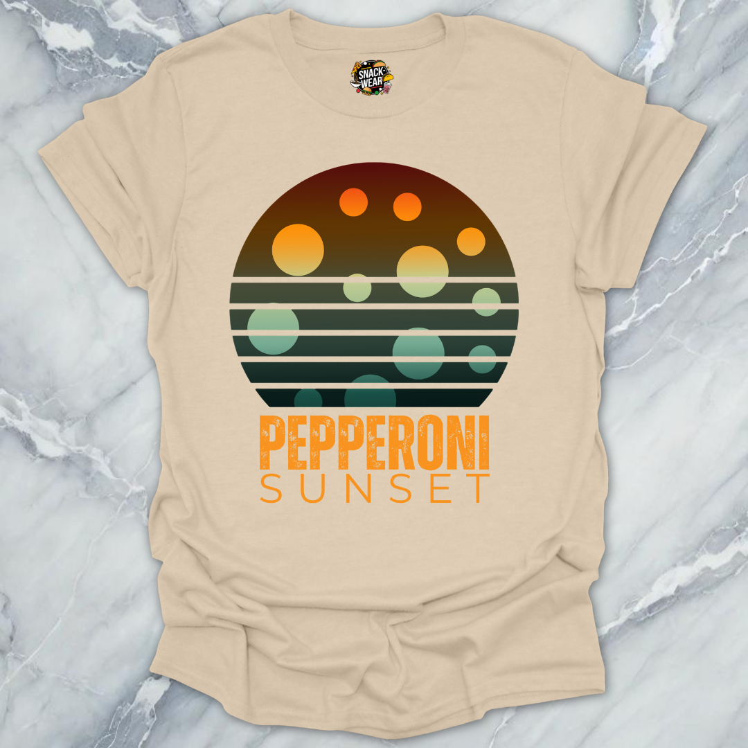 Pepperoni Sunset Pizza T-Shirt