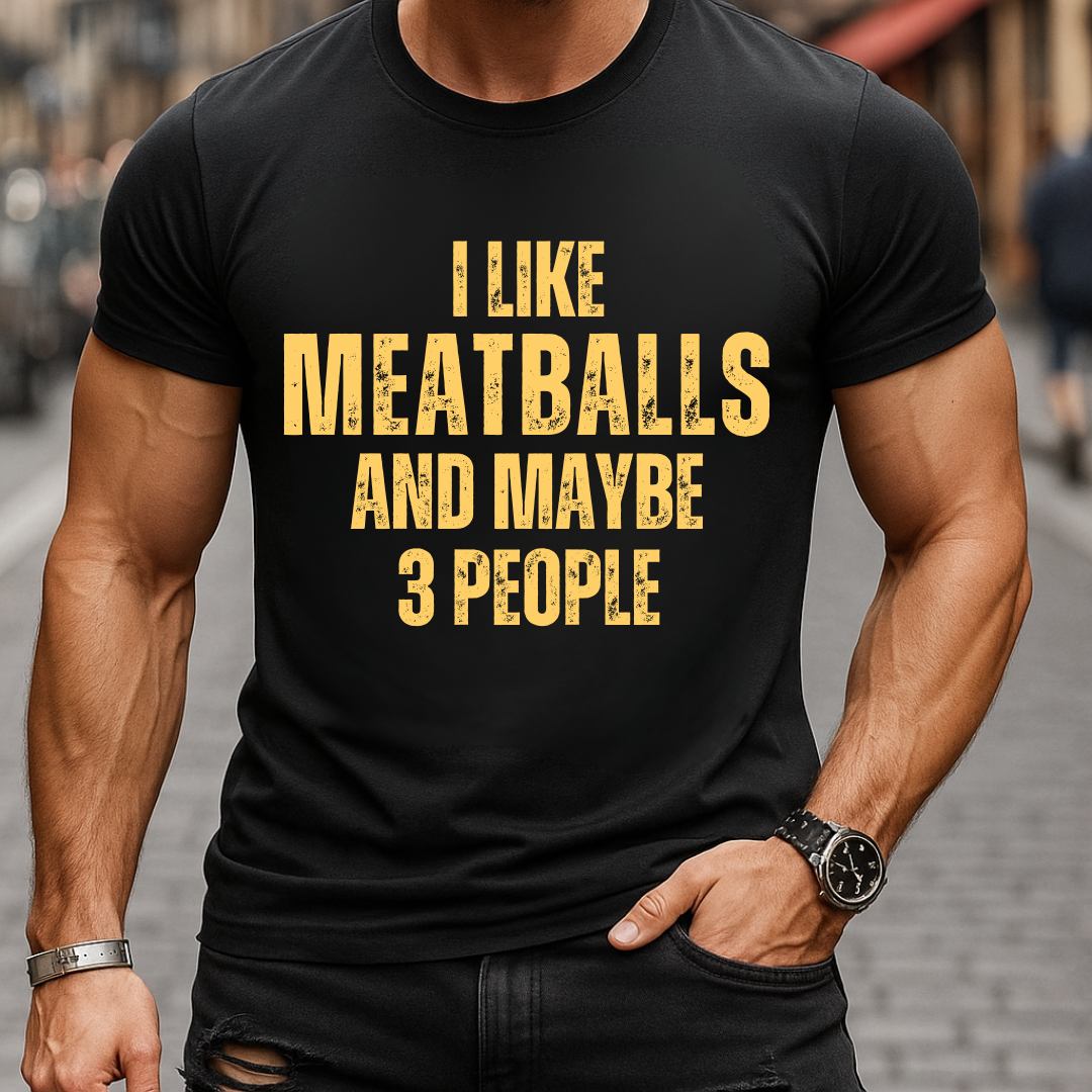 Meatballs And 3 People T-Shirt
