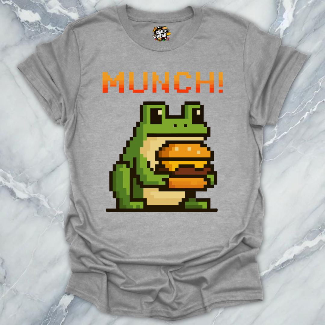 Retro Gamer Pixel Frog MUNCH! T-Shirt