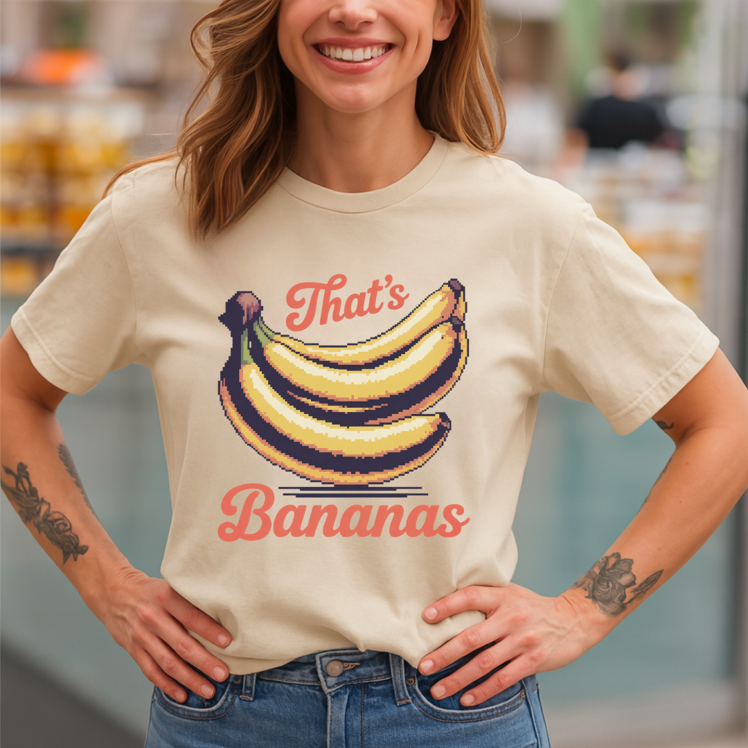 That’s Bananas Retro Pixel Art T-Shirt