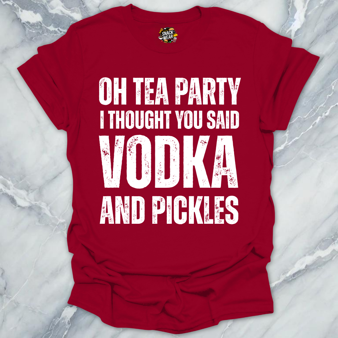 Tea Party Vodka Pickles T-Shirt