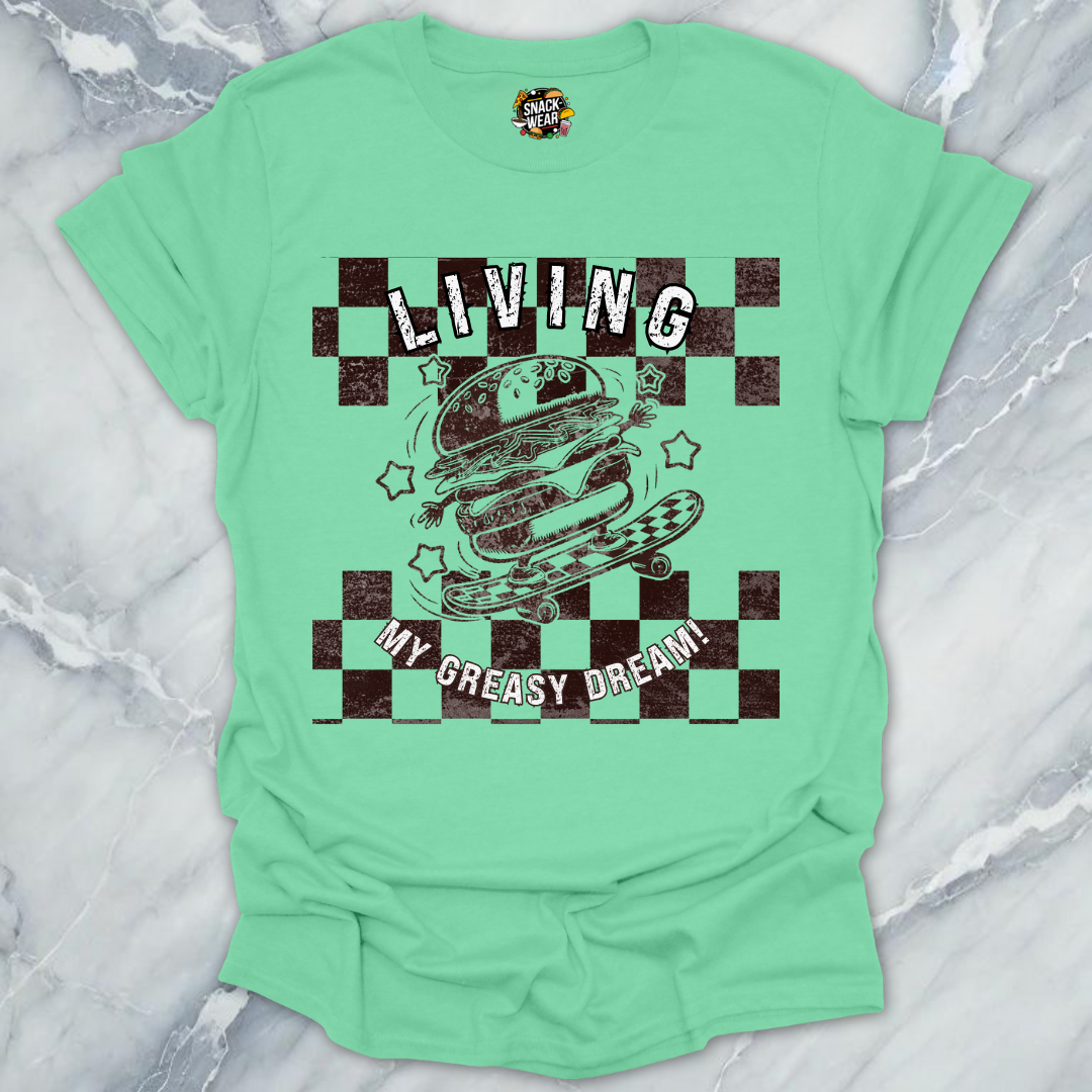 Vintage Skater Burger T-Shirt