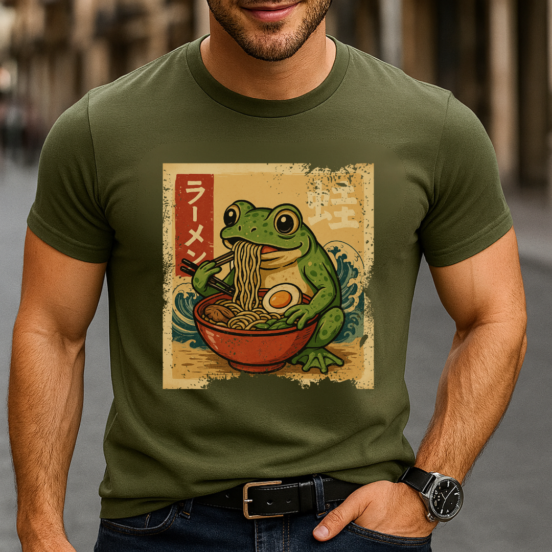 Vintage Ramen Frog Ad T-Shirt