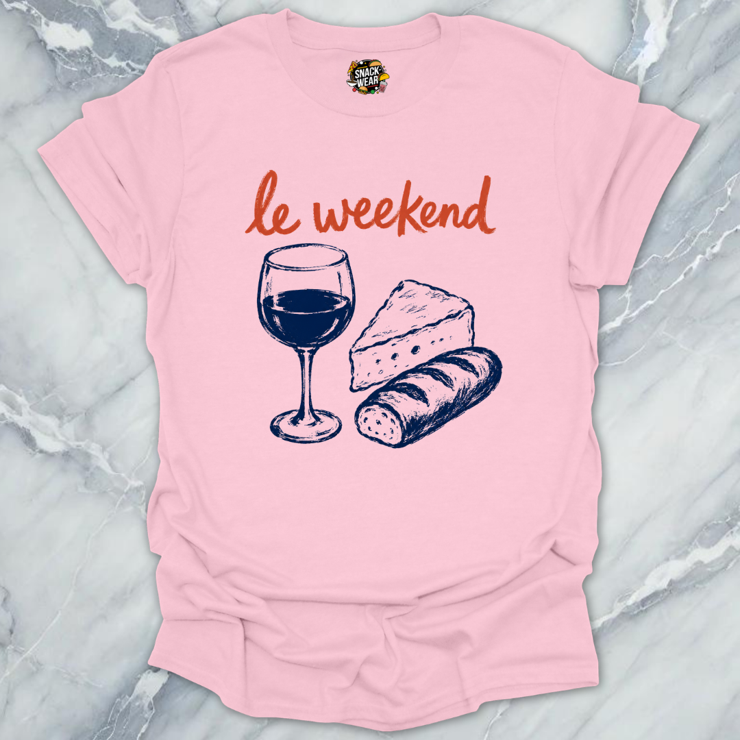 Le Weekend Wine Cheese T-Shirt