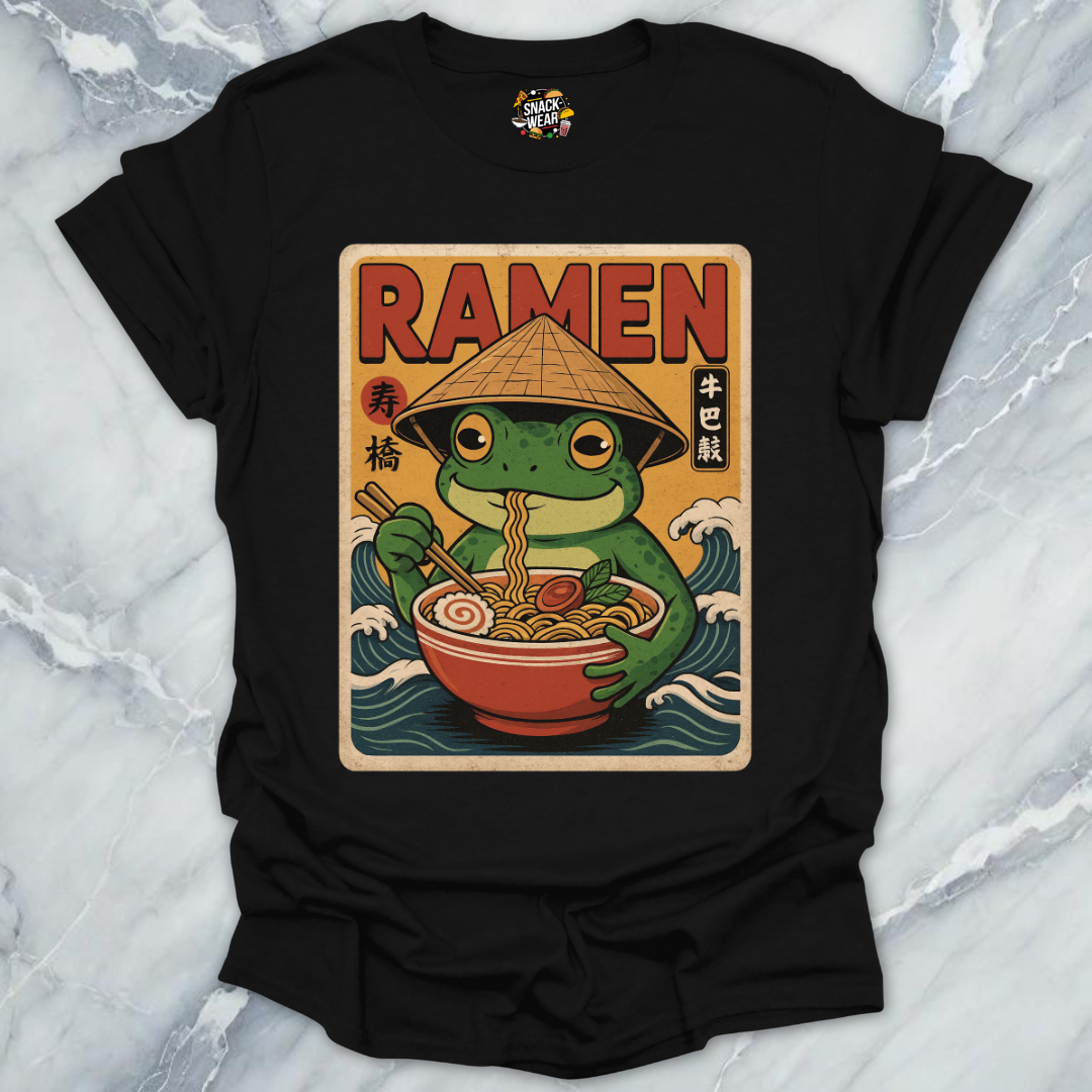 Japanese Noodle Frog Poster T-Shirt