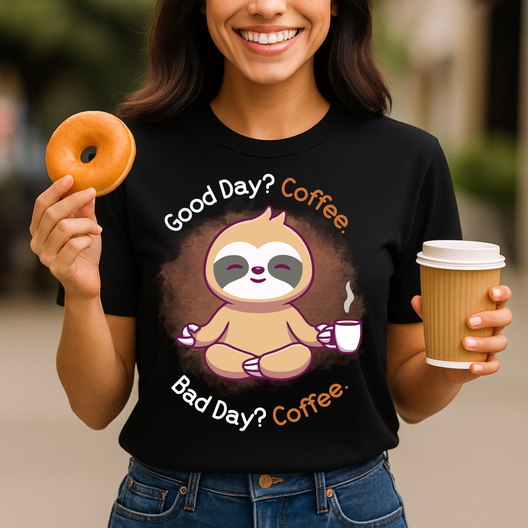 Good Bad Always Coffee T-Shirt