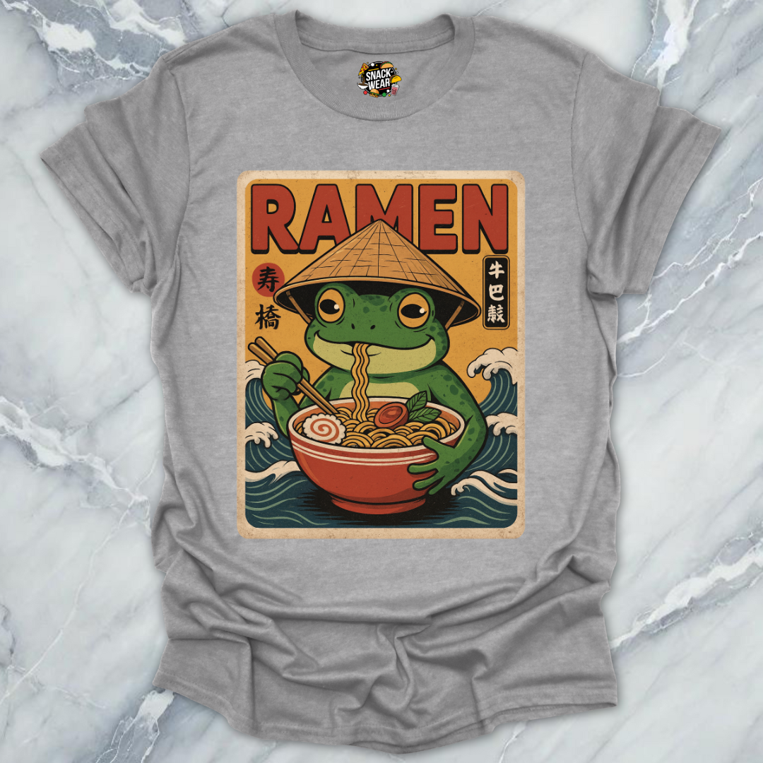 Japanese Noodle Frog Poster T-Shirt