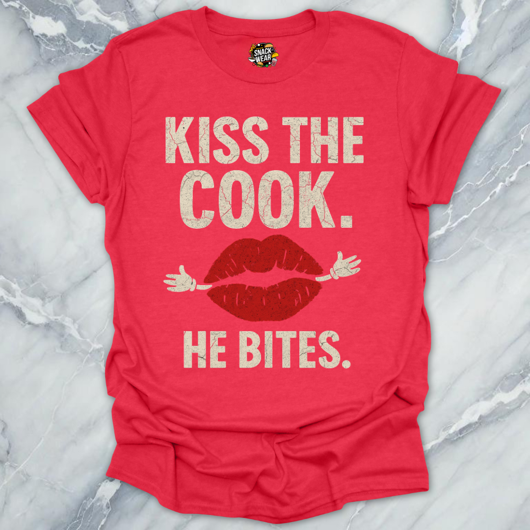 Kiss the Cook He Bites T-Shirt