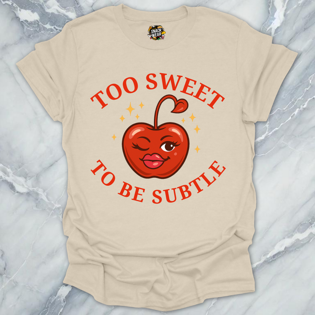 Too Sweet to Be Subtle Cherry Style T-Shirt