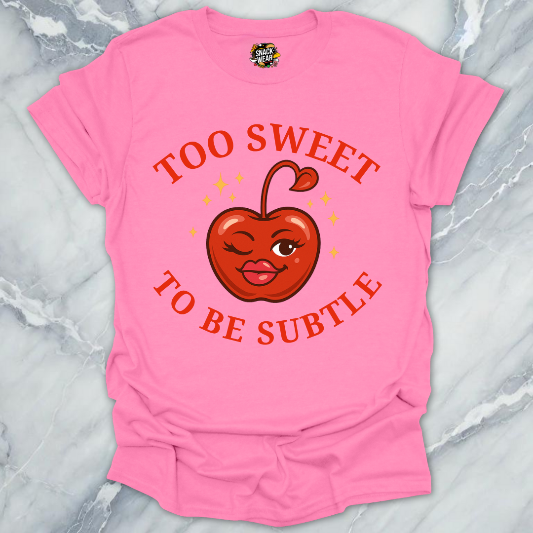 Too Sweet to Be Subtle Cherry Style T-Shirt