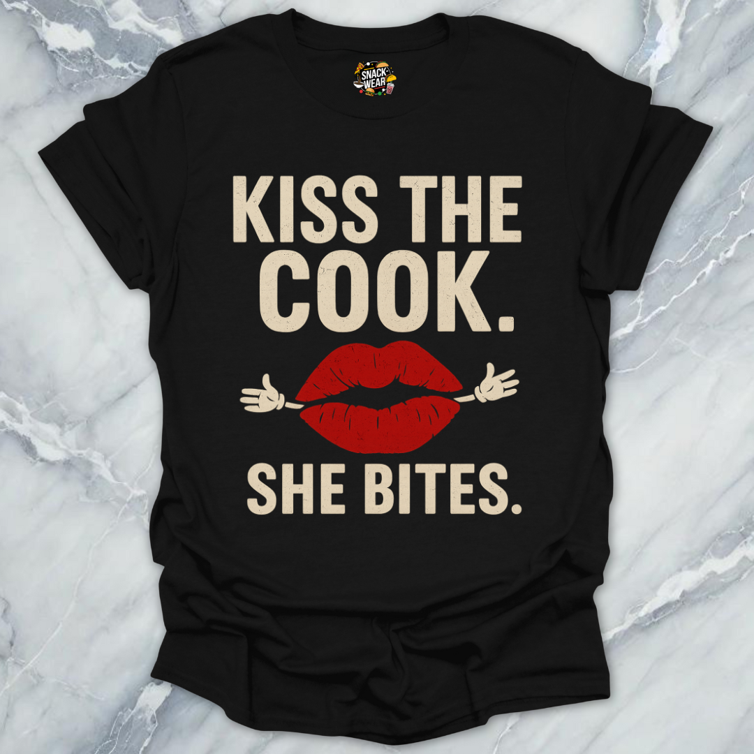 Kiss the Cook She Bites T-Shirt