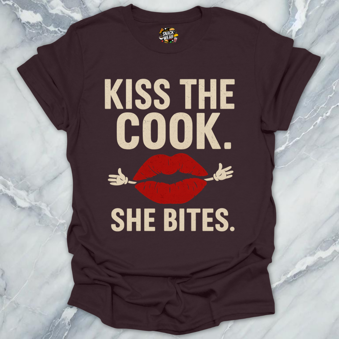 Kiss the Cook She Bites T-Shirt