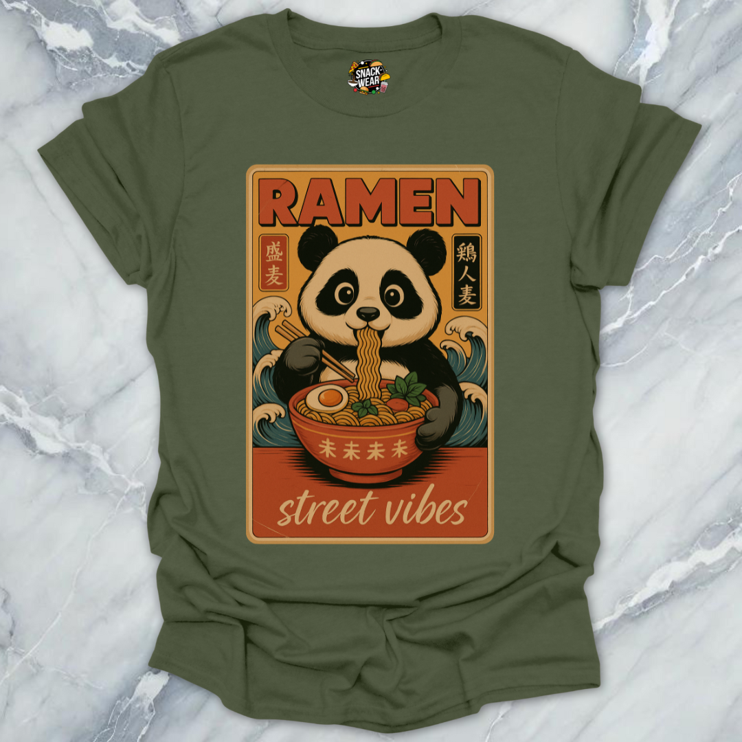Vintage Japanese Ramen Panda T-Shirt