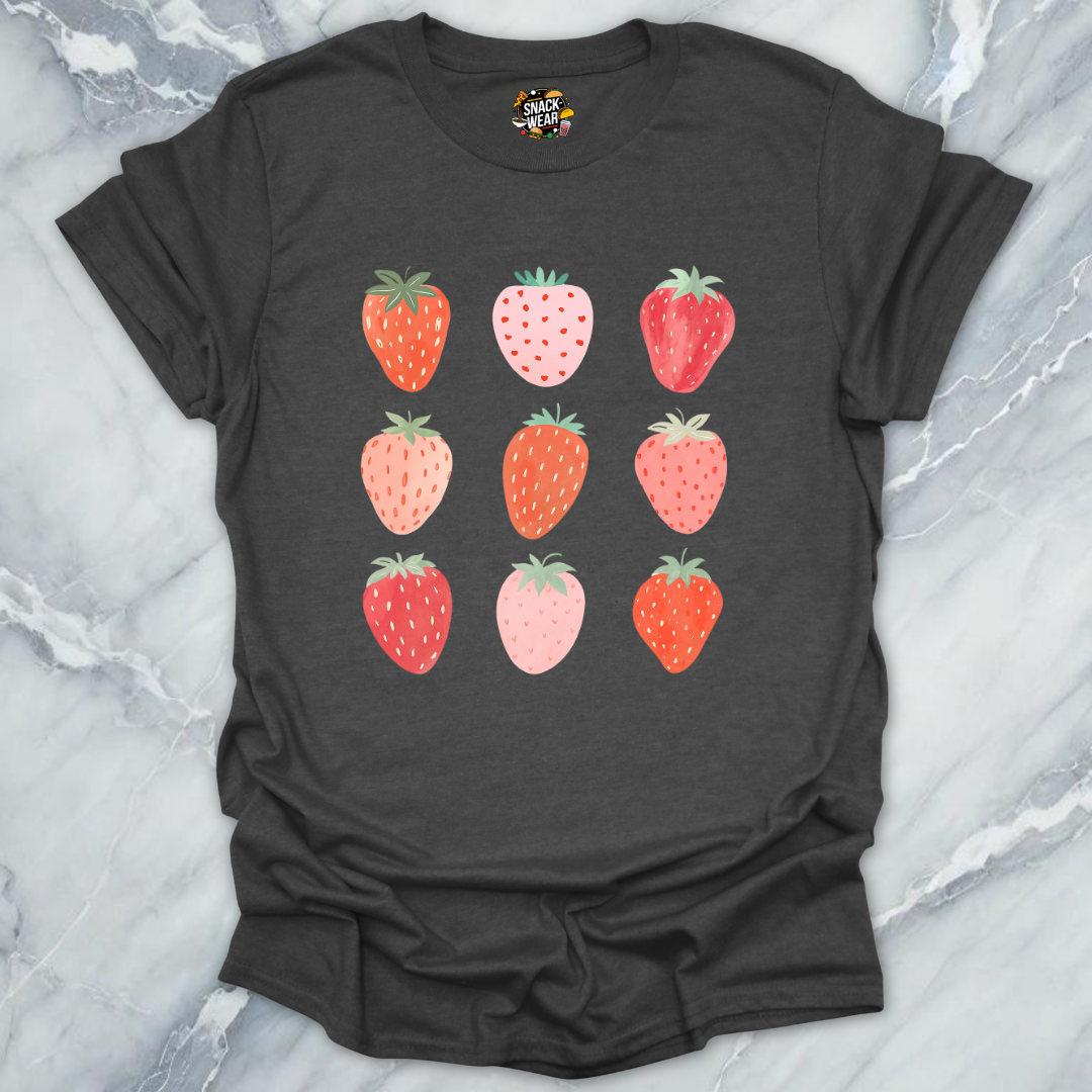 Berry Grid – Cute Summer Strawberry T-Shirt