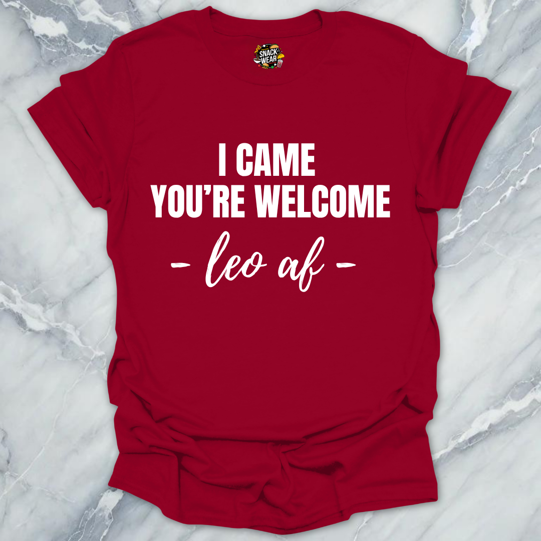 Leo Came You're Welcome T-Shirt