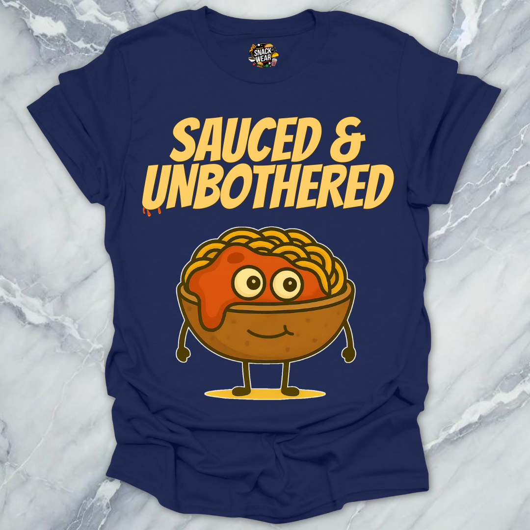 Sauced & Unbothered Pasta Bowl T-Shirt