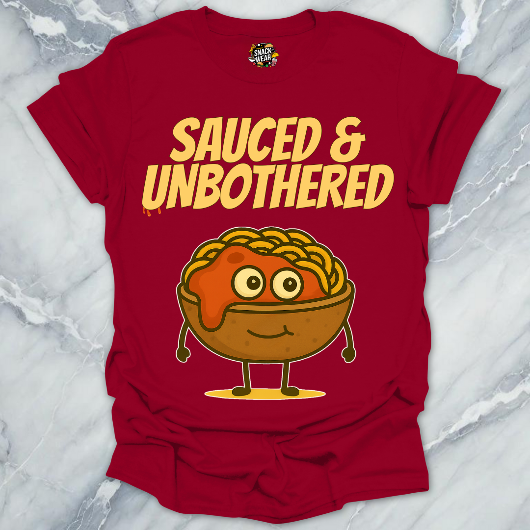 Sauced & Unbothered Pasta Bowl T-Shirt