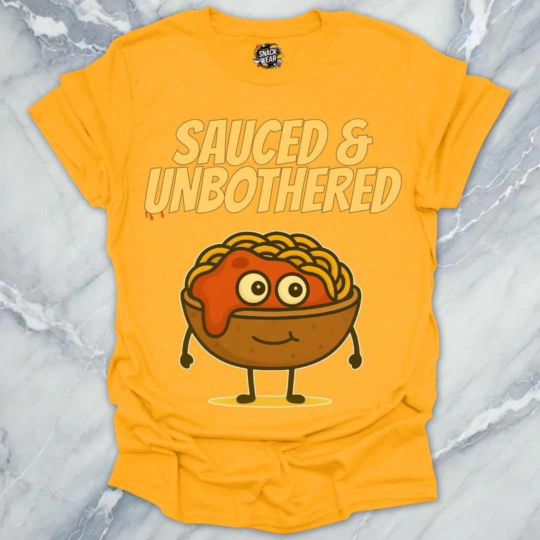 Sauced & Unbothered Pasta Bowl T-Shirt