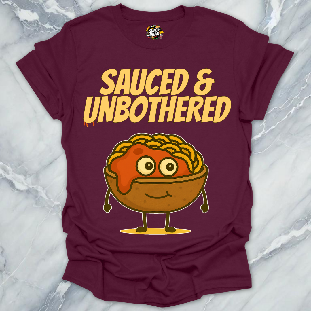 Sauced & Unbothered Pasta Bowl T-Shirt