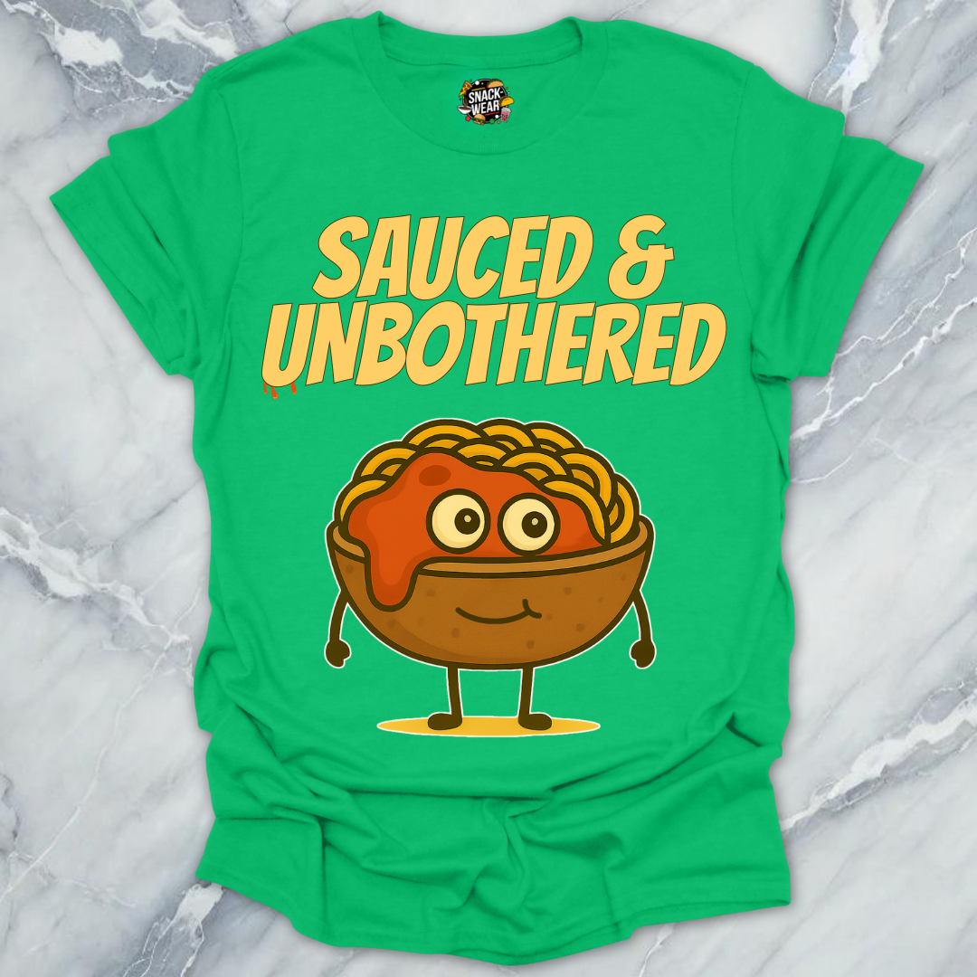 Sauced & Unbothered Pasta Bowl T-Shirt