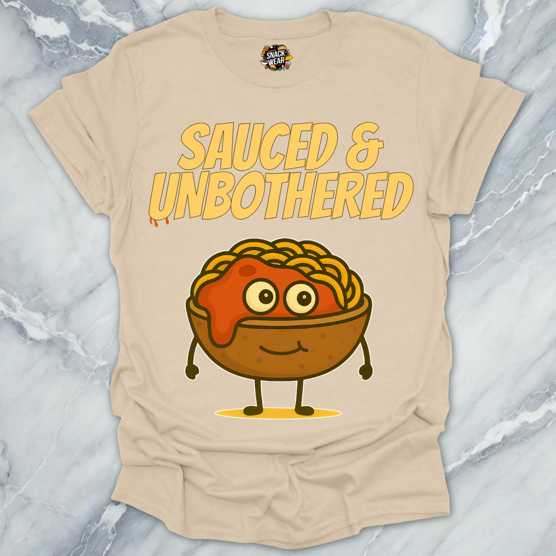 Sauced & Unbothered Pasta Bowl T-Shirt