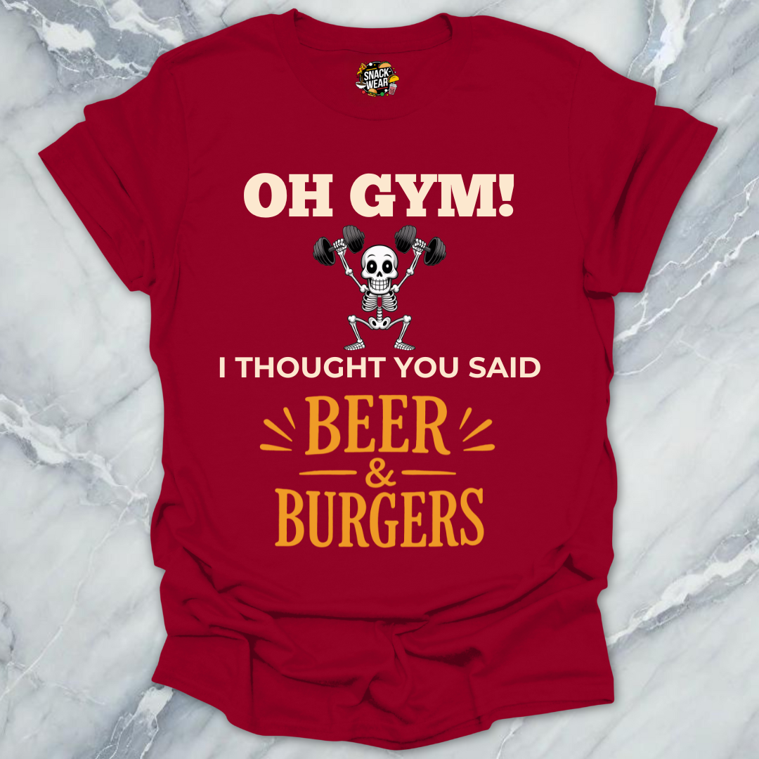 Gym Beer & Burgers T-Shirt