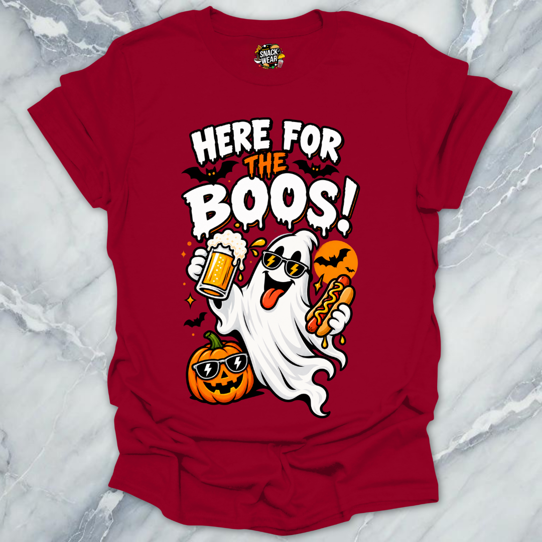 Here For The Boos Hotdog T-Shirt