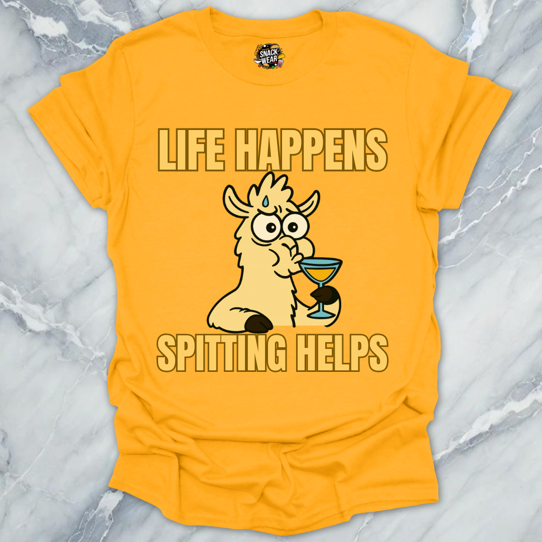 Life Happens Lllama T-Shirt