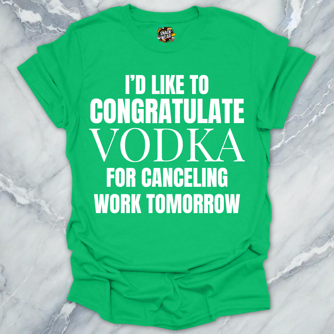 Congratulate Vodka T-Shirt