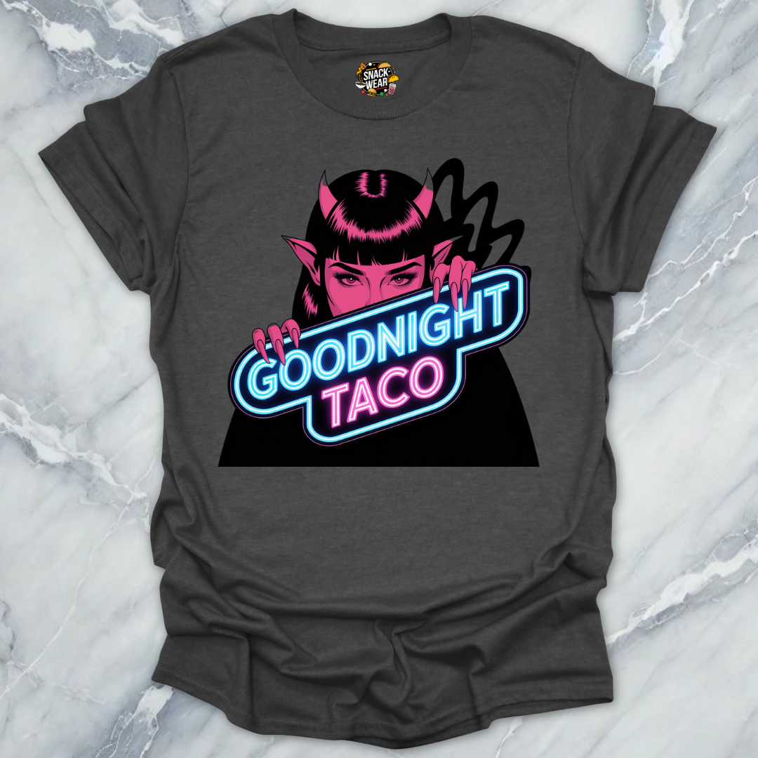 Goodnight Taco Neon Devil T-Shirt