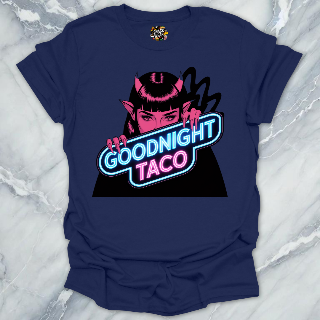 Goodnight Taco Neon Devil T-Shirt