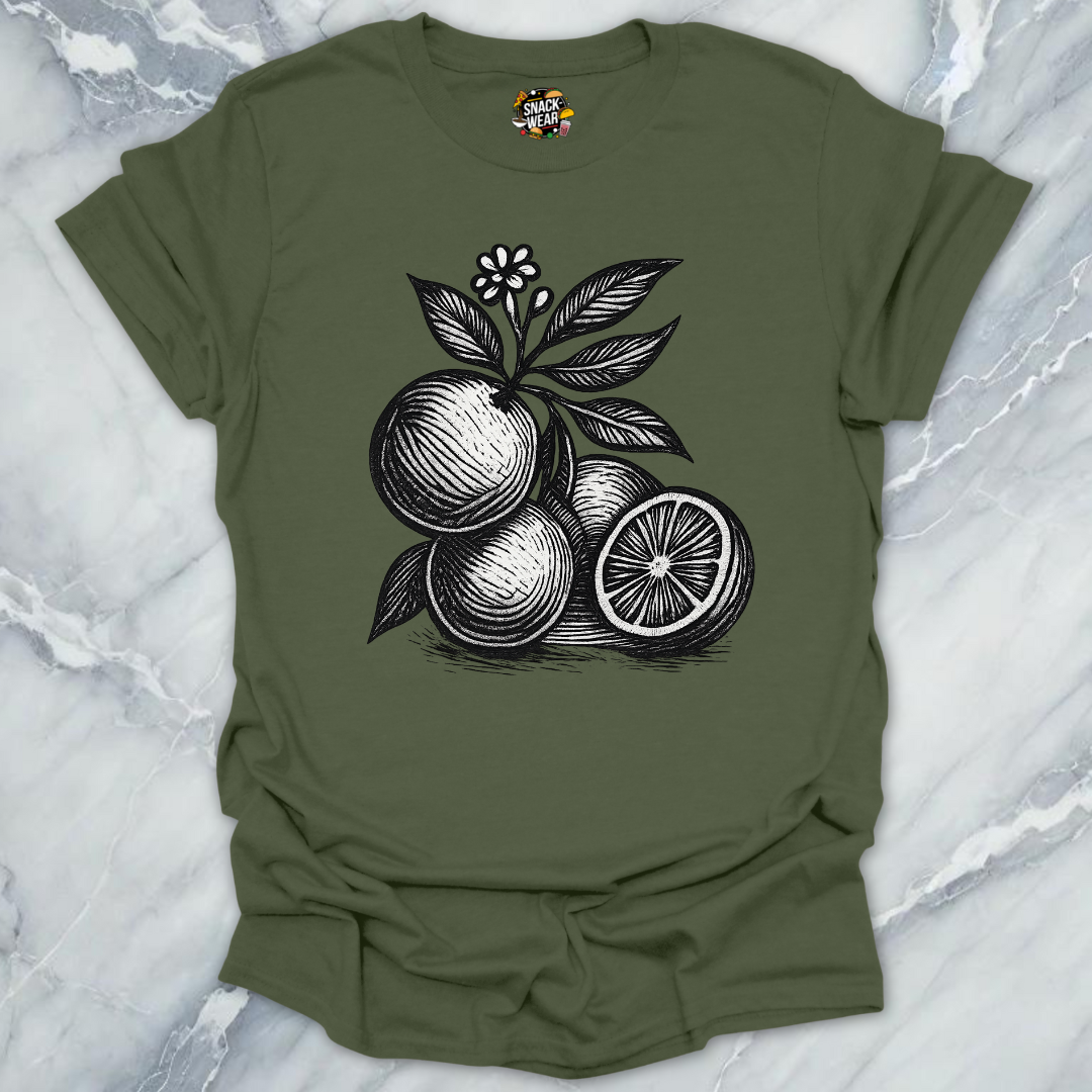 Vintage Citrus Woodcut T-Shirt