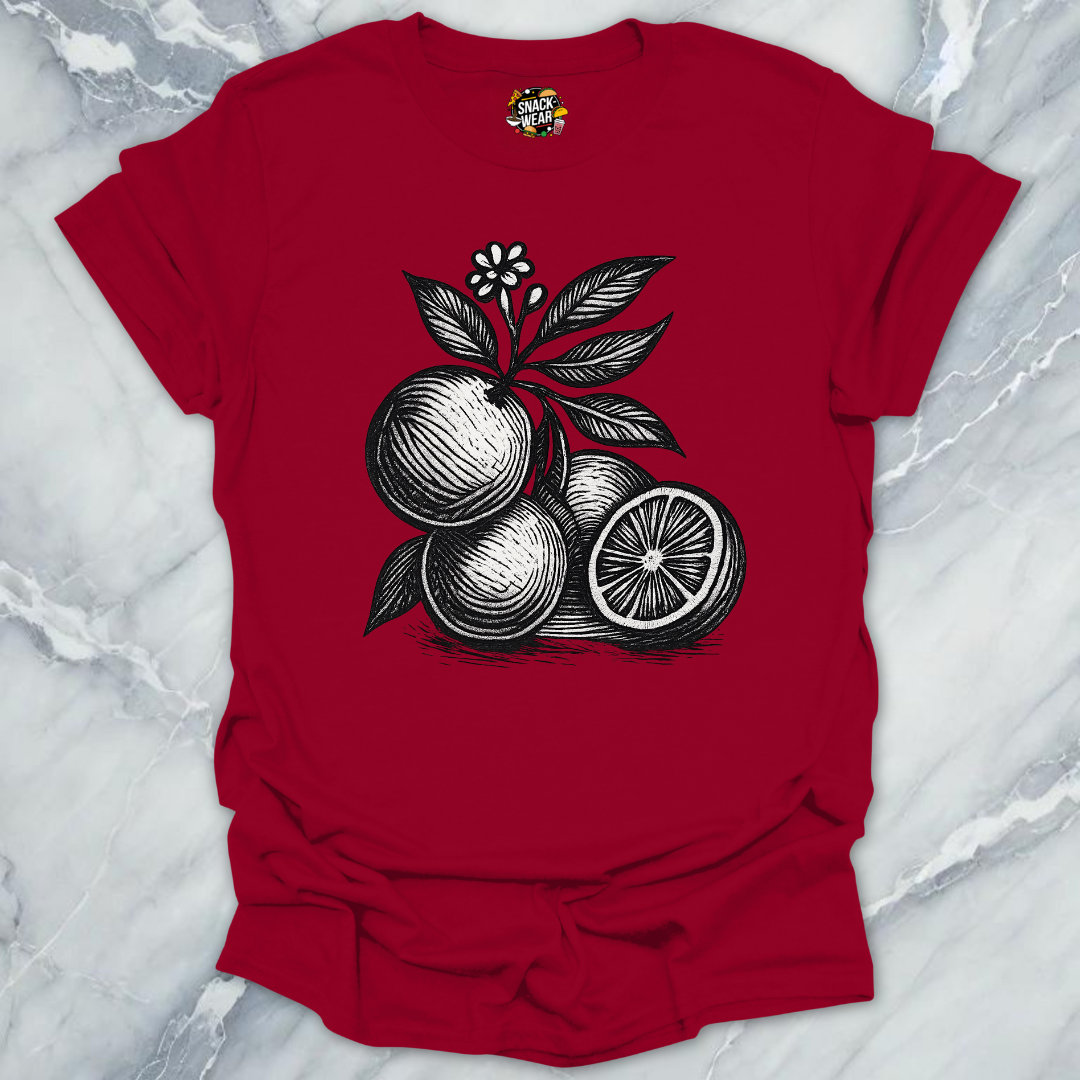 Vintage Citrus Woodcut T-Shirt