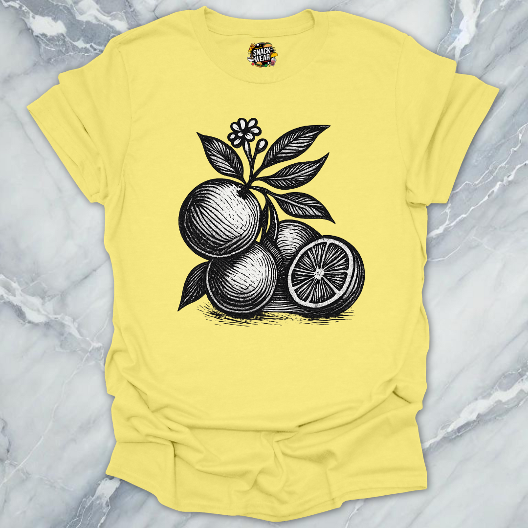 Vintage Citrus Woodcut T-Shirt