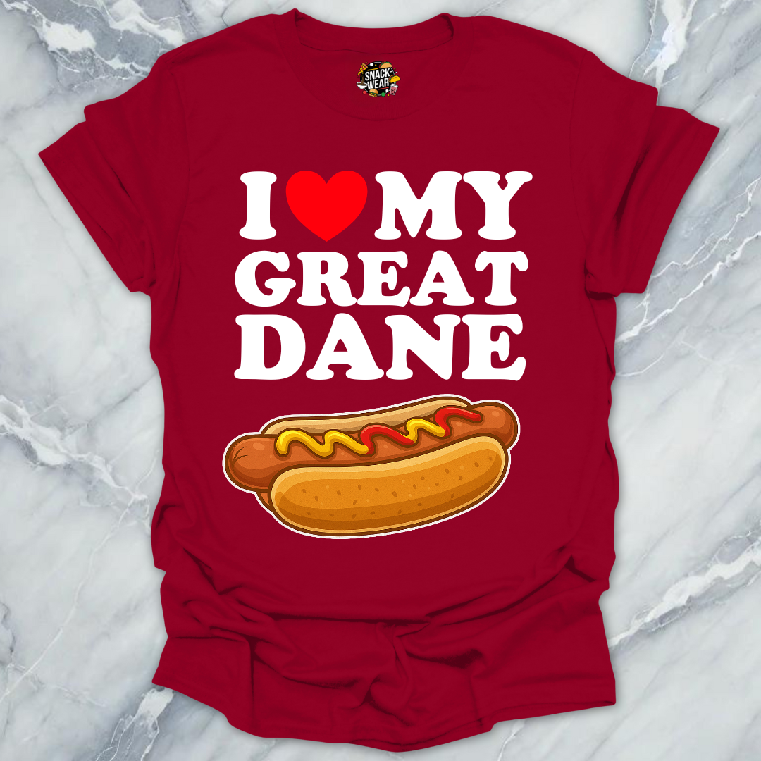 I Love My Great Dane T-Shirt
