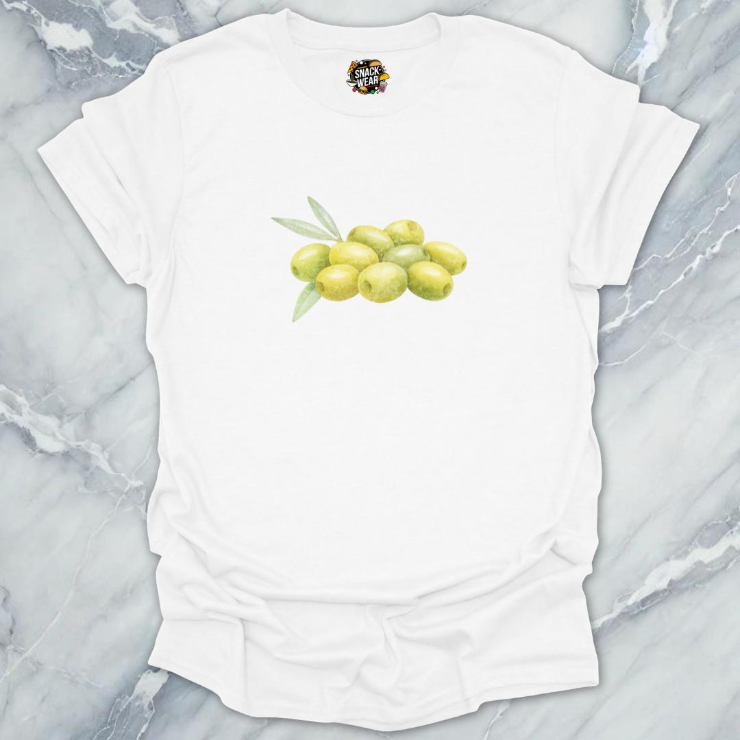 Minimal Watercolor Green Olives T-Shirt