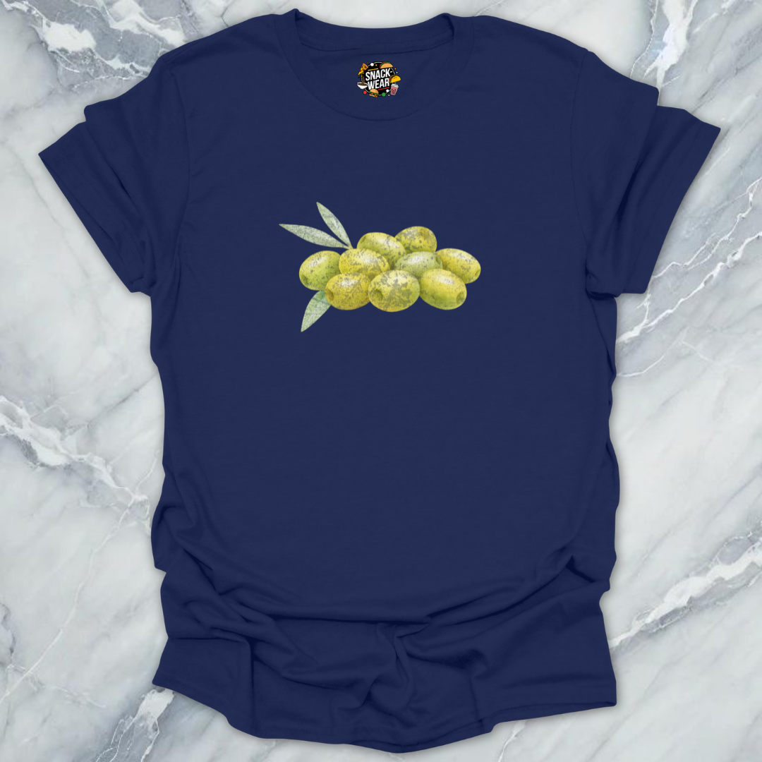 Minimal Watercolor Green Olives T-Shirt