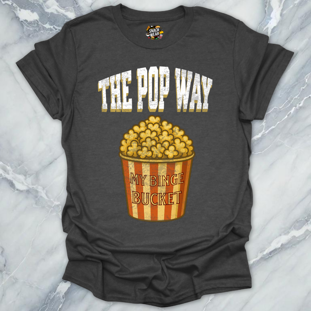 Popcorn Way Binge Bucket T-Shirt