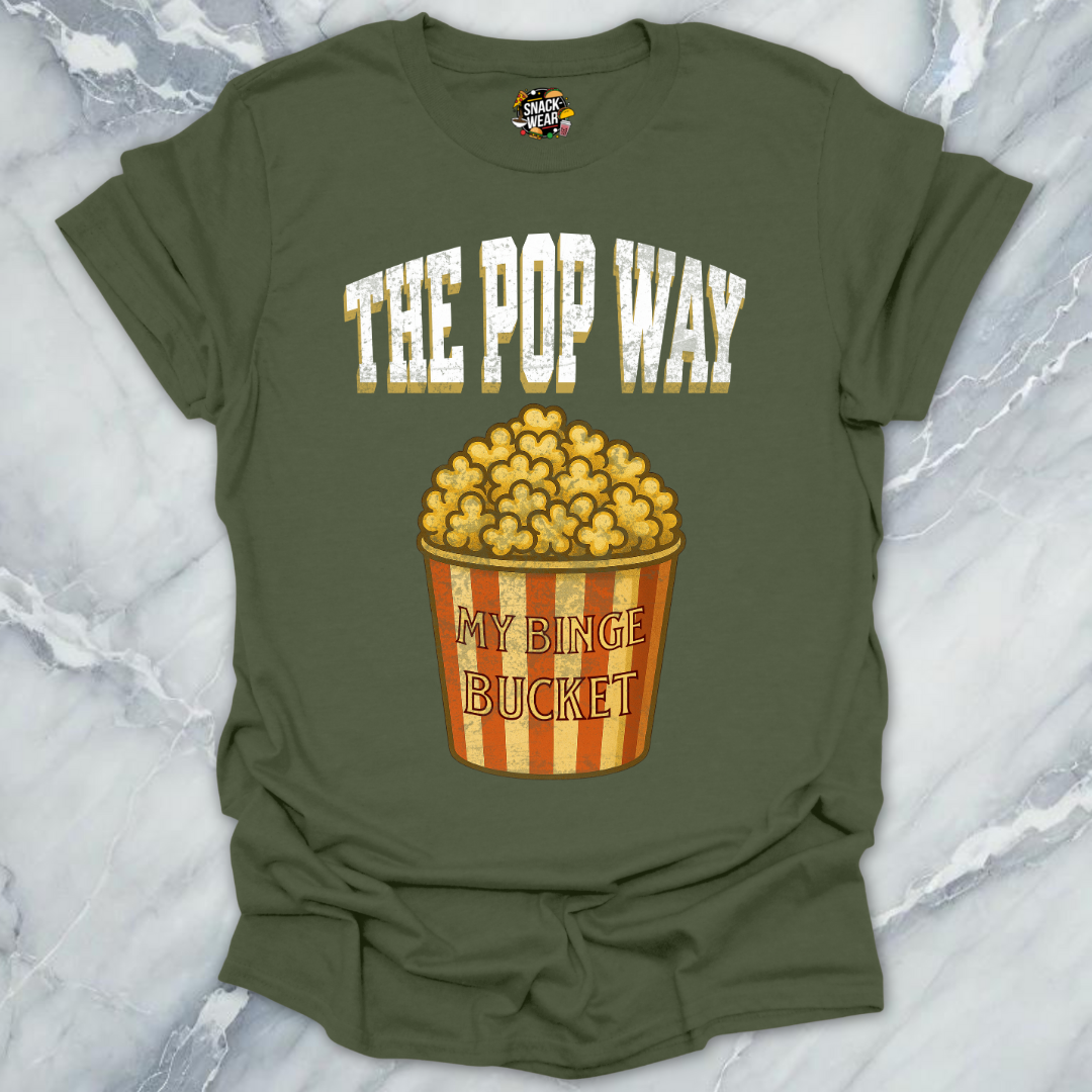 Popcorn Way Binge Bucket T-Shirt