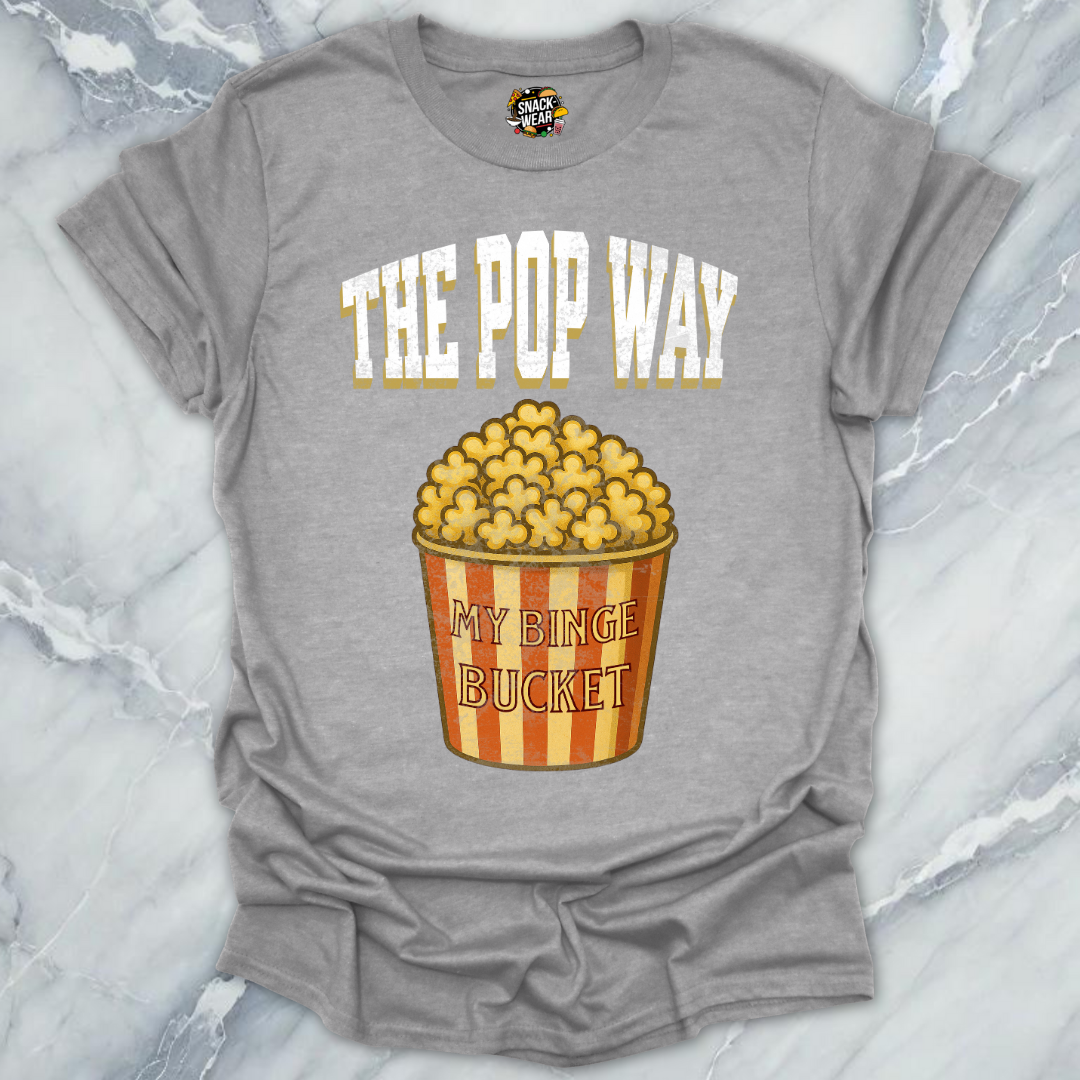 Popcorn Way Binge Bucket T-Shirt