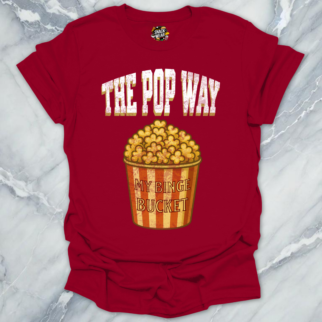 Popcorn Way Binge Bucket T-Shirt