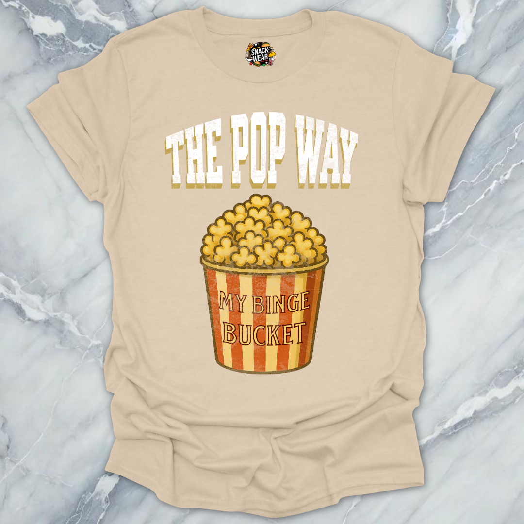 Popcorn Way Binge Bucket T-Shirt