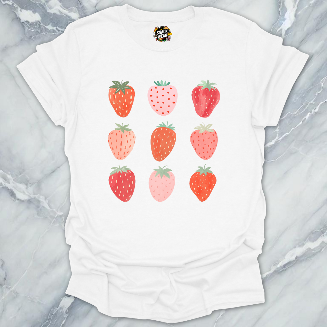 Berry Grid – Cute Summer Strawberry T-Shirt