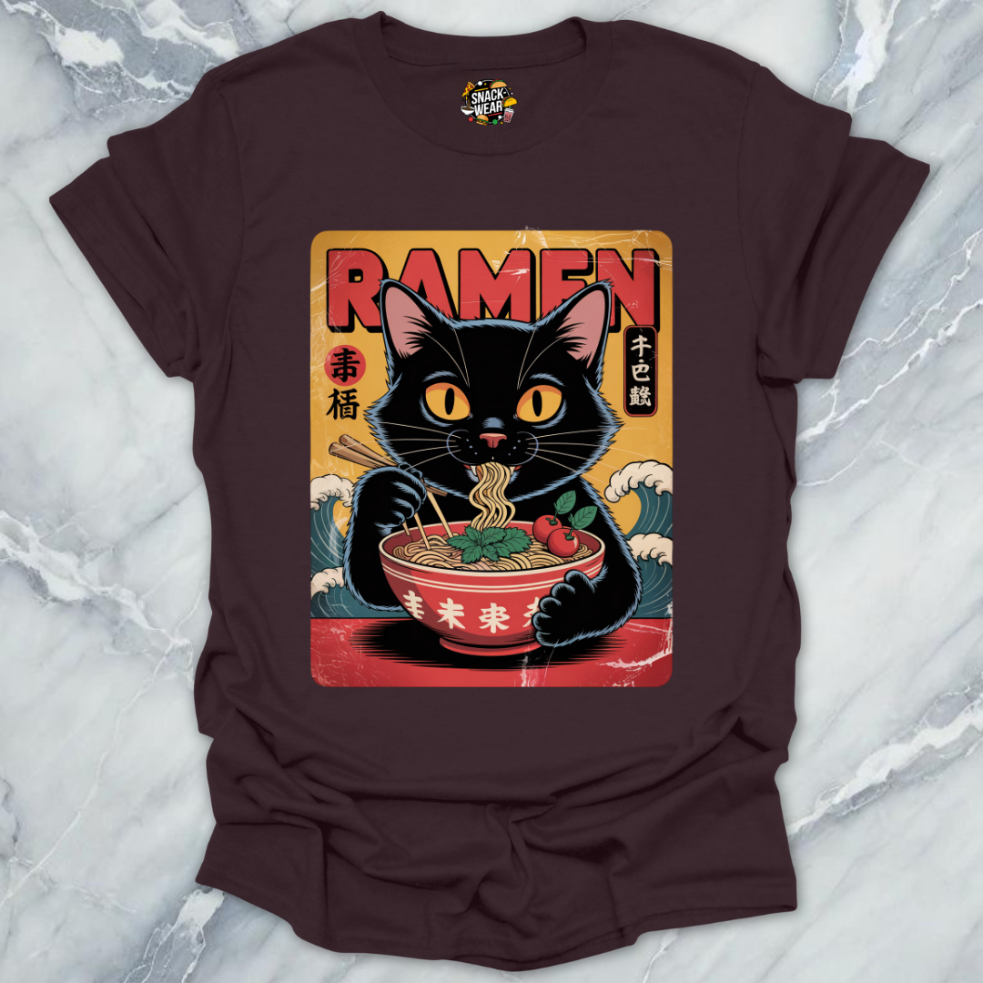 Ramen Cat - Vintage Poster T-Shirt
