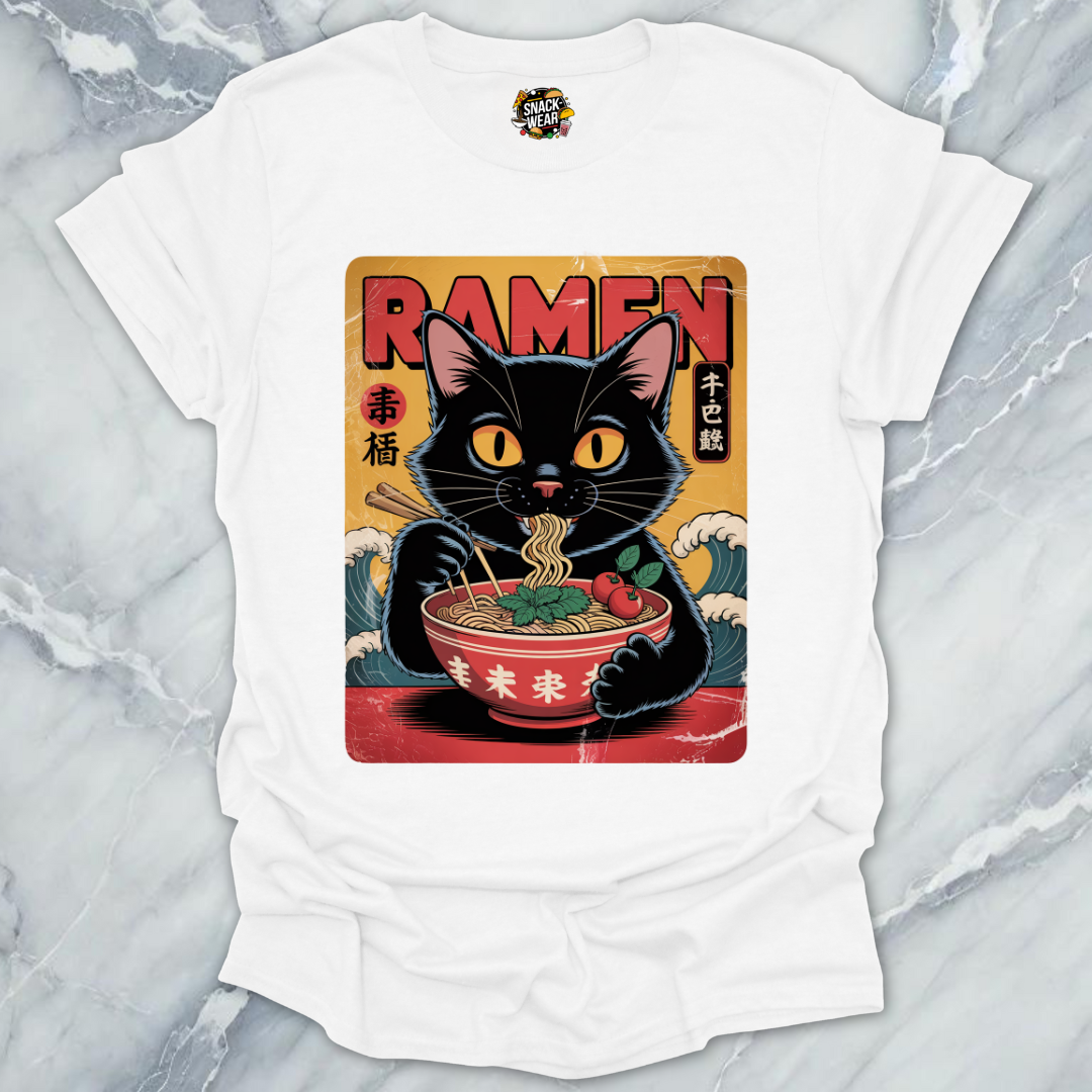 Ramen Cat - Vintage Poster T-Shirt