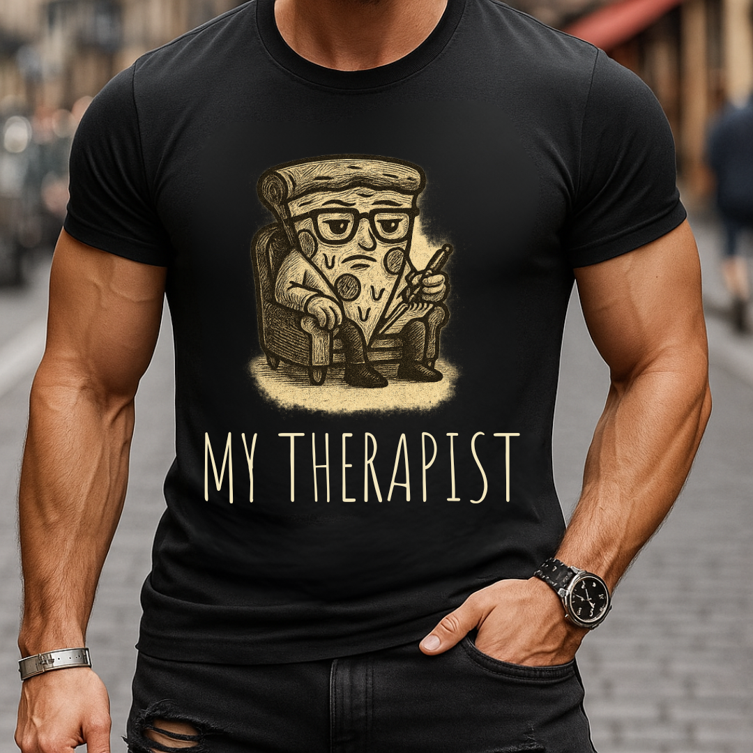 Vintage Therapist Pizza T-Shirt